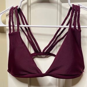 Burgundy Bathing suit top